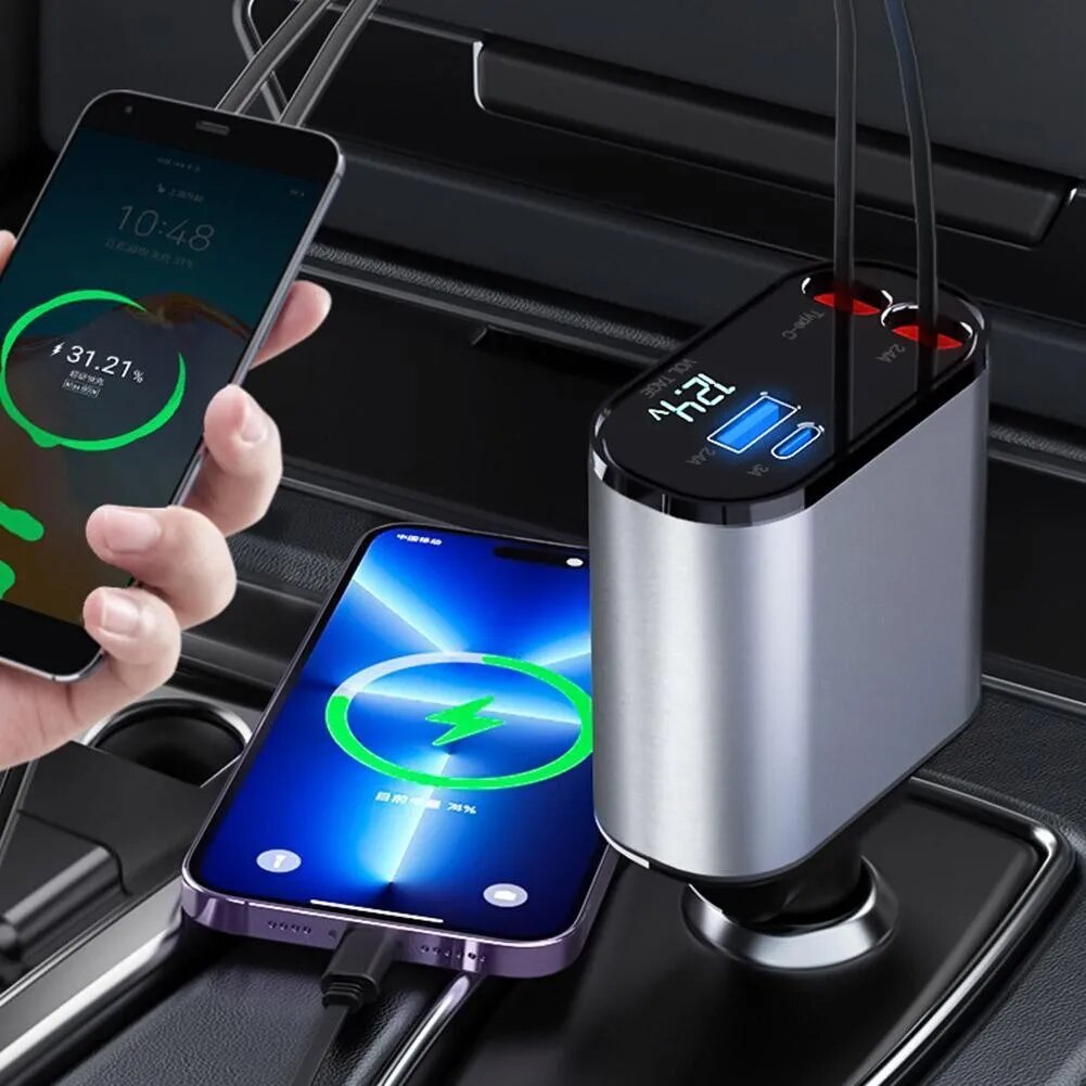 DriveCharge™ | 4-in-1 Car Charger